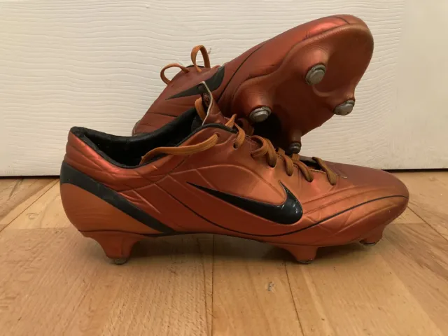 Nike Mercurial Vapor II R9 verbrannte orange Fußballschuhe SG Größe 1O SELTEN