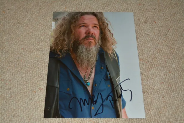 MARK BOONE JUNIOR signed Autogramm In Person 20x28 cm SONS OF ANARCHY Bobby