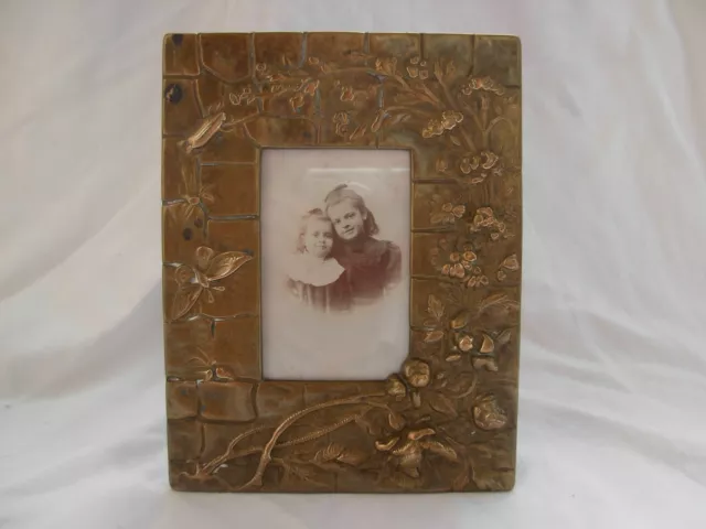 Antique French  Brass Or Bronze Photo Frame,Art Nouveau.