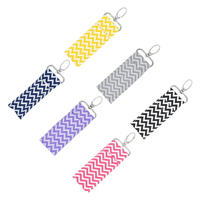 6 PCS Rouge À Lèvres Pour Femme Porte-clés Vague Sac De Manquer