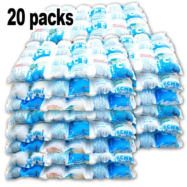 Techni Ice Heavy Duty Reusable Dry Ice/Gel packs (20 packs) - Australian Made