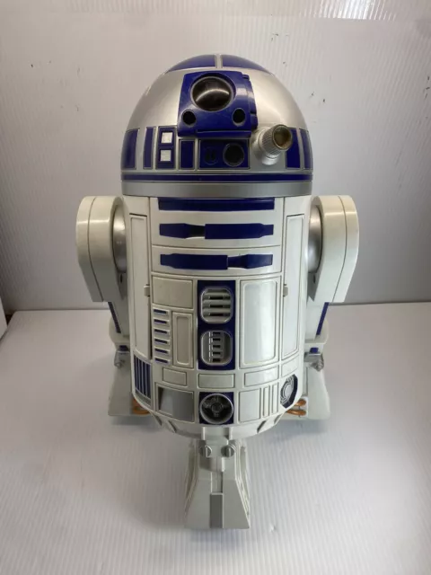 STAR WARS Interactive Toy R2-D2 2002 Hasbro Voice Activated 16" Tall