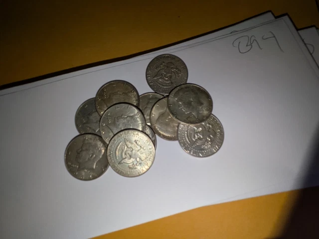 Testa D'argento Del Dollaro Mezzo Del Kennedy Immagine Stock - Immagine Di Cambiamento, Soldi - Foto 6