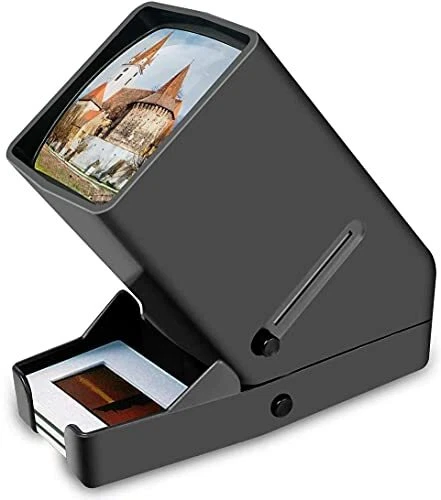 35mm Slide Viewer, 3X Magnification and Desk Top LED Lighted Illuminated View...