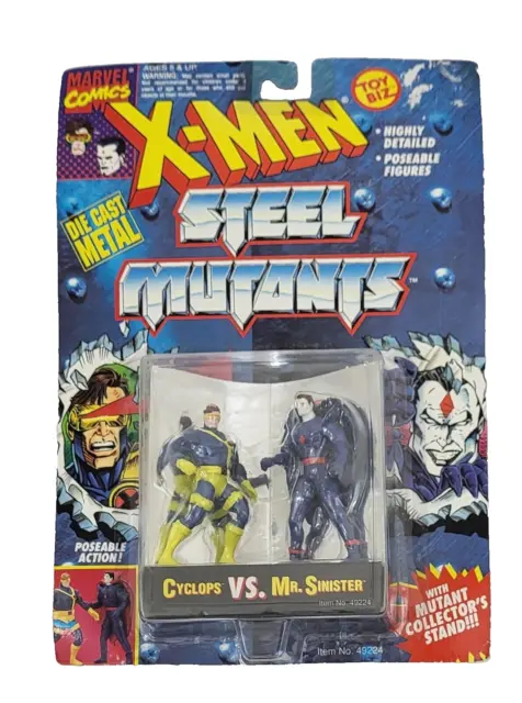 Marvel X-Men Steel Mutants Die Cast Metal Toy Biz Figure 1994 Set of 8 ( NOS ) 2