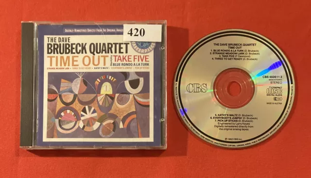 The Dave Brubeck Quartet Time Out CBS4606112 Sehr Guter Zustand CD