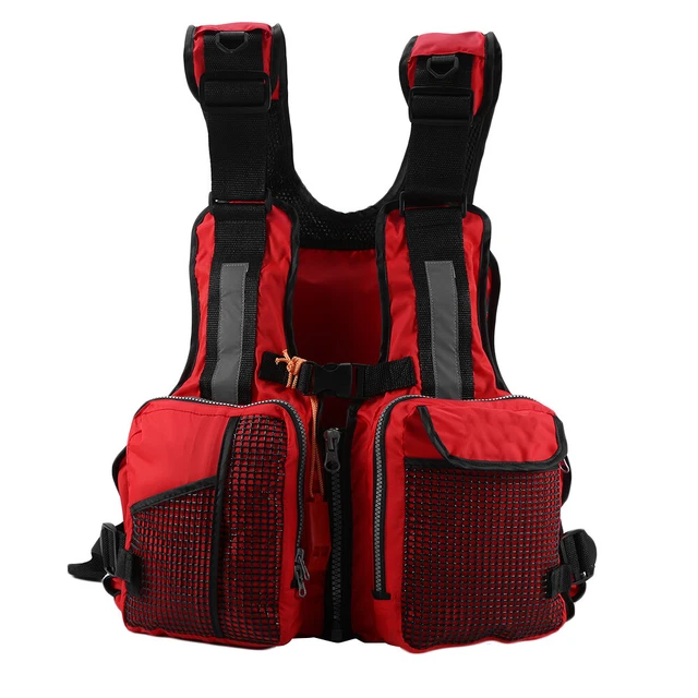 Gilet Extérieur Sauvetage Veste Pêche Adulte Gilet de Natation Gilet Sauvetag★