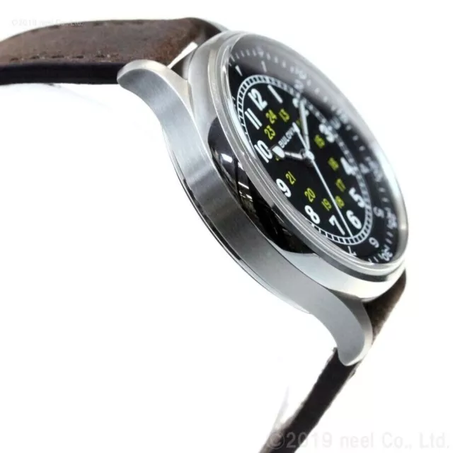 BULOVA A-15 PILOT Black Dial Leather Strap Watch (96A245) $369.99 ...