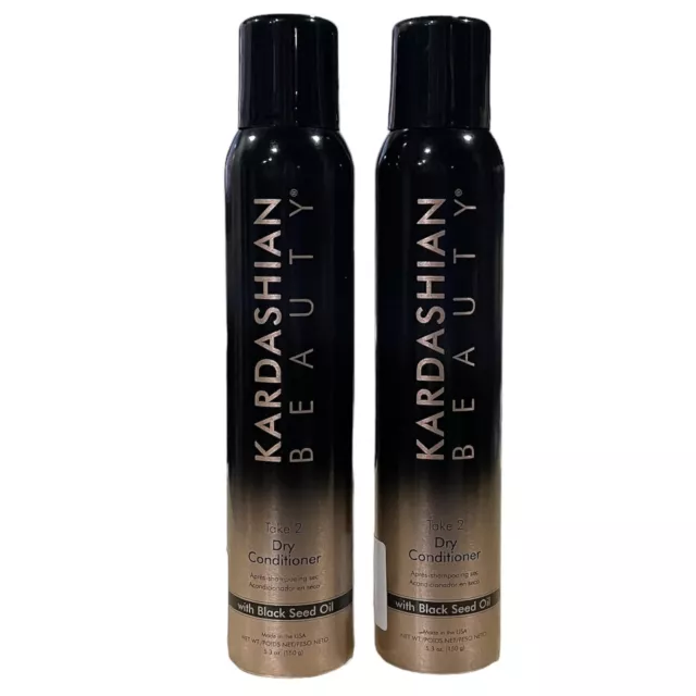 Kardashian Beauty Take 2 Dry Conditioner Black Seed Oil Farouk Chi BioSilk Lot 2