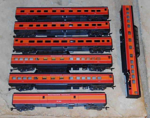 HO SCALE RIVAROSSI Southern Pacific Passenger Cars Lot Of 6 Cars 60