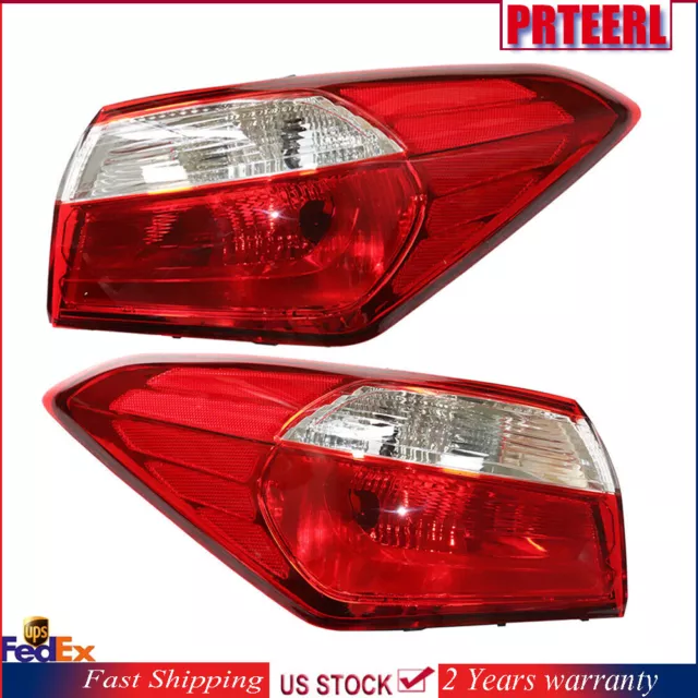 TAIL LIGHTS FOR Kia Forte 2014-2016 Rear Outer Lamp Red Lens Pair Left ...