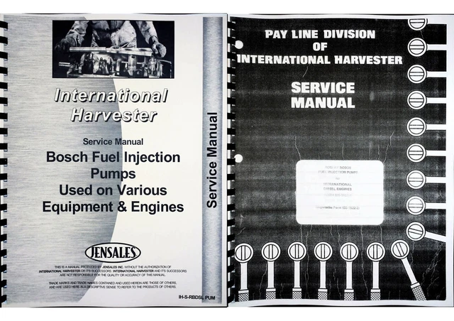 Bosch Diesel Fuel Injection Pump Repair Manual FOR SALE! - PicClick UK