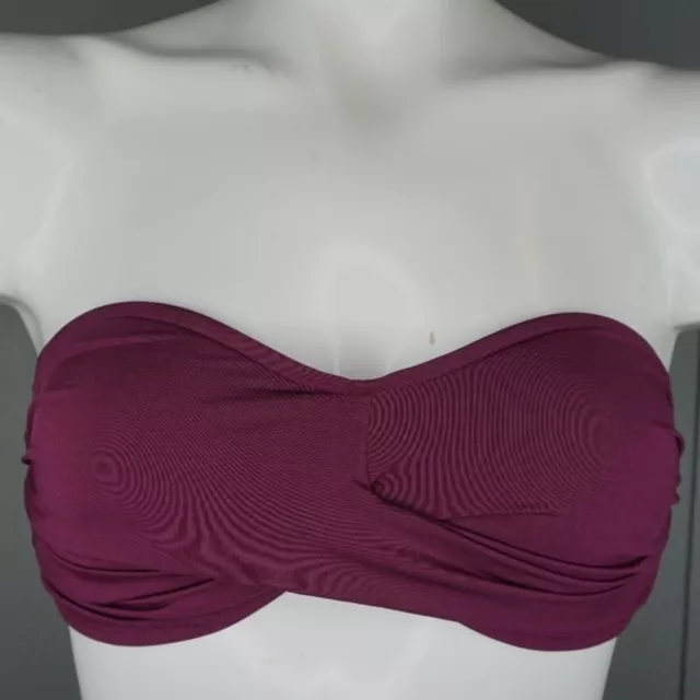 Vitamin A Bel Air Purple Bandeau Top size 8/M Worn Once