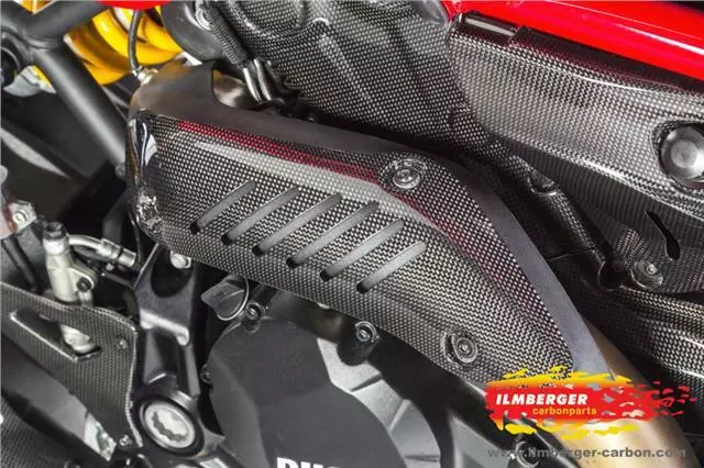 Ilmberger GLOSS Carbon Fibre Exhaust Heat Shield Ducati Monster 1200/S 2014-2021
