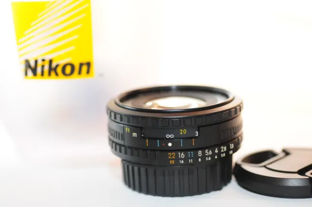 Nikon 50mm F/1.8 AI-S AIS E PRIME Pancake lens READ for FA FM2N F3 FE FG F5 F100