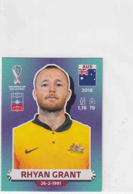 Panini Qatar World Cup Sticker 2022 Nr. AUS 7 Rhyan Grant