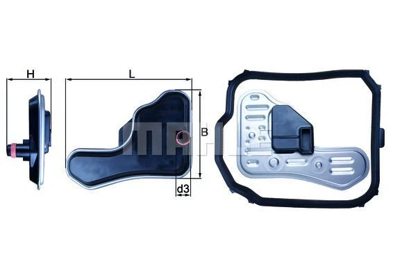 KNECHT MAHLE FILTRO OLIO CAMBIO AUTOMATICO CON GUARNIZIONE adatto per CITROËN