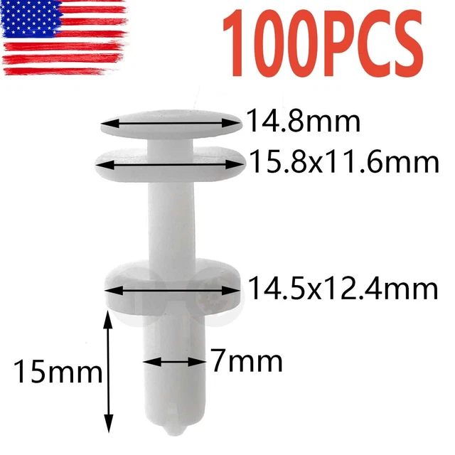 100pc Door Trim Panel Push Type Retainer Clip for GMC Truck Chevy Buick 15960325
