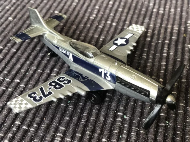 Matchbox Stunt Plane Sky Busters Silver Diecast 2007 VGC