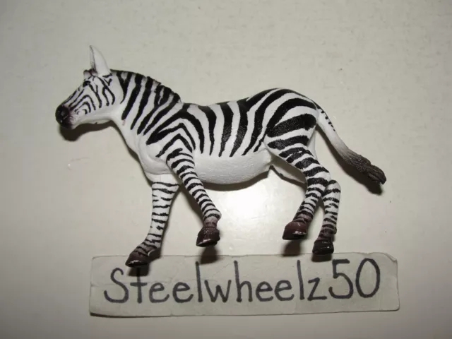 Schleich Adult Female Zebra Figure 2017 PVC Figurine Safari Zoo 3.25"