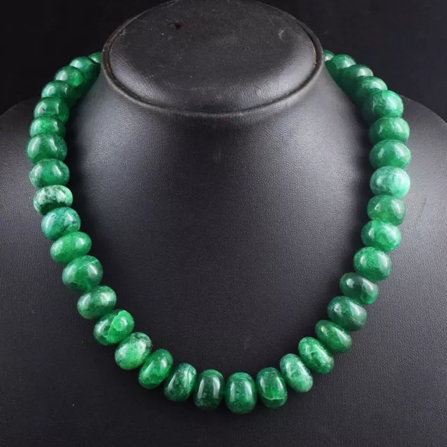 Very Attractive  Emerald 709. Cts Round Shape Best Beaded Necklace VK 07 E551