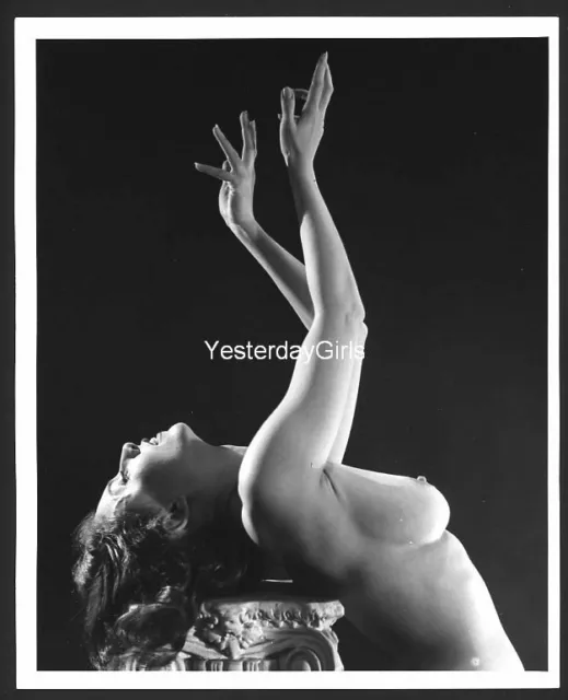 Ygst-2348 Original Vintage B/W 8X10 1960'S Fine Art Nude Study Alice Denham