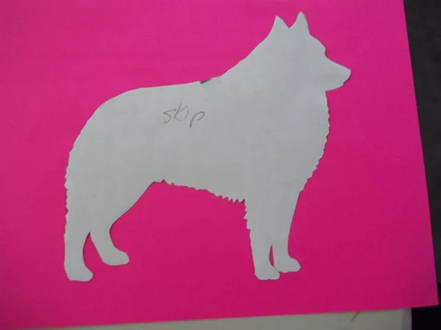 Stacked Schipperke Car Magnet Hand Cut and Painted U pick style color