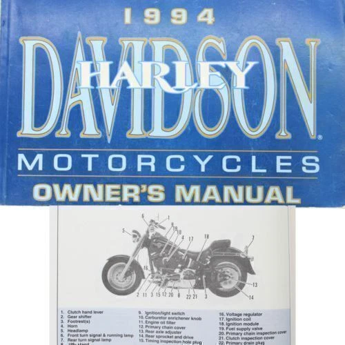 Harley Davidson Motorcycle Manual 1994 Fat Boy Softail Special Dyna Low Rider ++