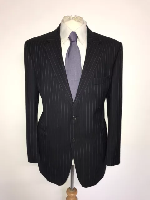 GIEVES & HAWKES - Mens NAVY BLUE WOOL SUIT - 44 Short - W36 L30 - LOVELY