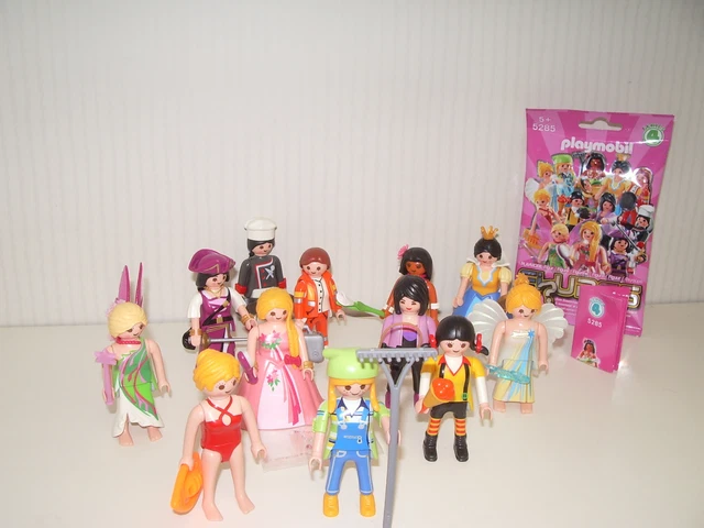 /// Figurine serie 4 figures Playmobil 5285 GIRL FILLE blanche princesse NEUF //
