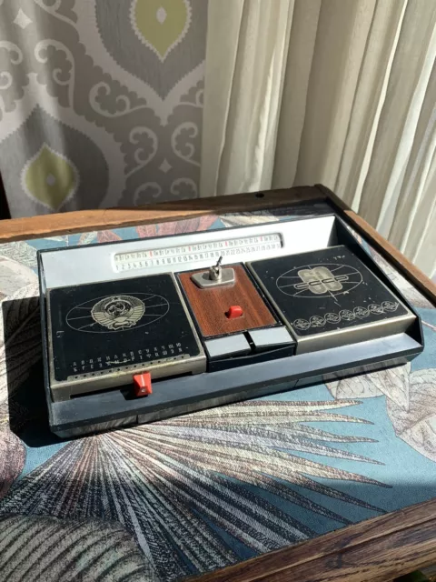 VINTAGE USSR DESKTOP WRITING DEVICE DESKTOP SET Perpetual calendar Soviet