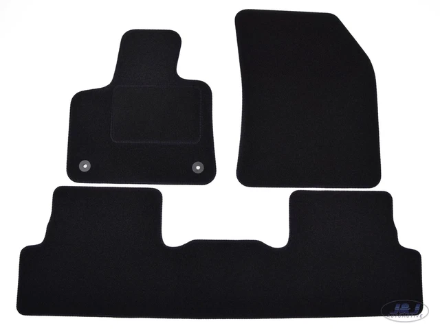 Tapis De Sol Sur Mesure Pour Volkswagen Touran 2003-2010 – Noir Velours – Base Antidérapante – Renfort Pédalier – Imperméable