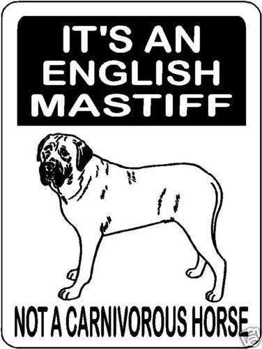 Mastiff, Bull Mastiff, English Mastiff 9"x12" Aluminum Sign