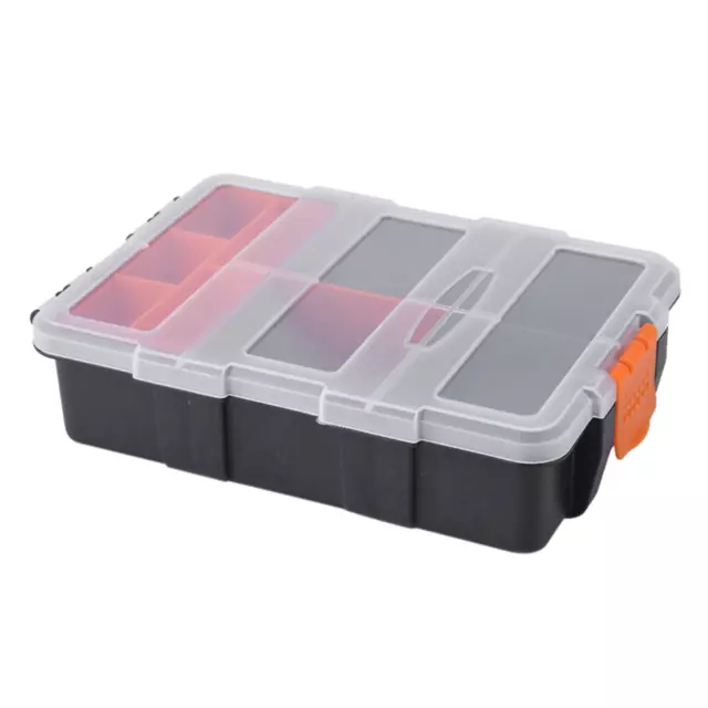 US Two-layer Plastic Heavy-duty Components Storage Box Case Tool Box Hot