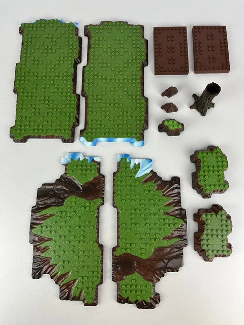 Mega Bloks Lot of Base Plates Terrain Dragons Castle Waters