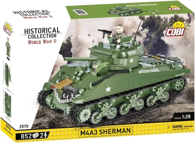 Cobi World War II M4A3 Sherman 838 Pieces Toys