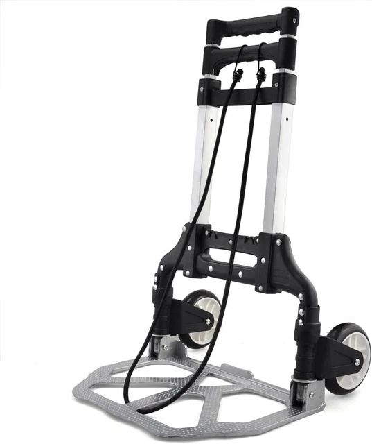 Carrello Pieghevole Porta Scale In Lega Di Alluminio Con Ruote Triangolari - Portata 70 Kg Su Scale