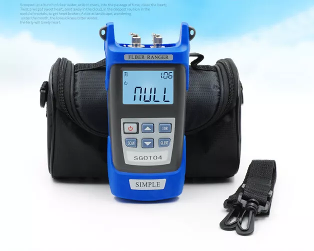 Optical Fiber Ranger OTDR Principle Tester Meter FTTx Network FTTH Tool Kit VFL