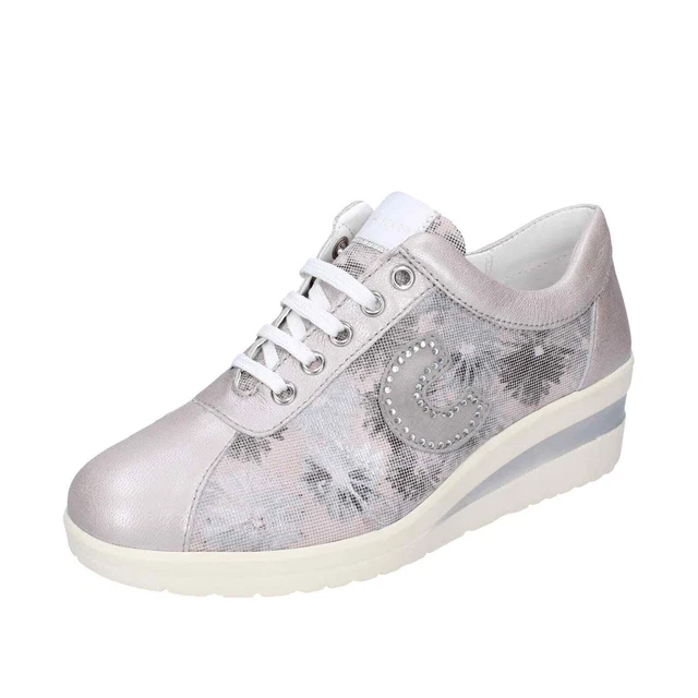 Chaussures pour Femmes CINZIA SOFT 37 Ue Baskets Gris Cuir en Daim BD369-37