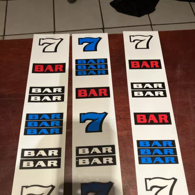 genuine IGT Red White and Blue. backlit.Reel Strips
