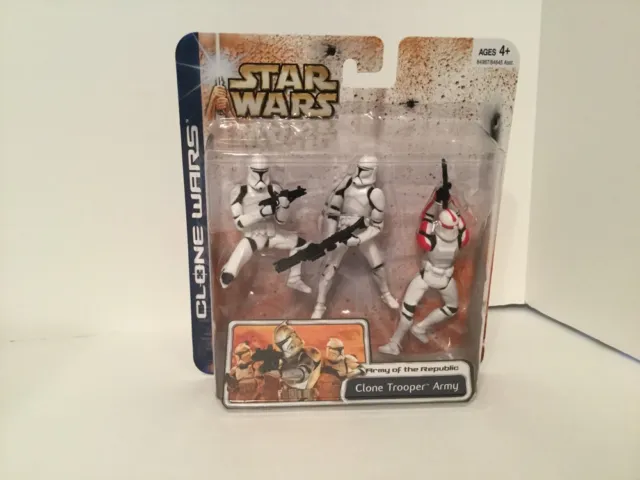 Star Wars Clone Wars - Army Of The Republic Clone Trooper Army Red New
