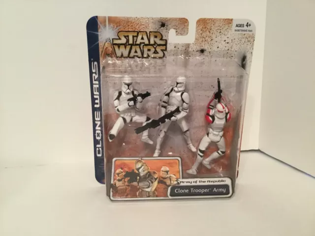 Star Wars Clone Wars - Army Of The Republic Clone Trooper Army Red New