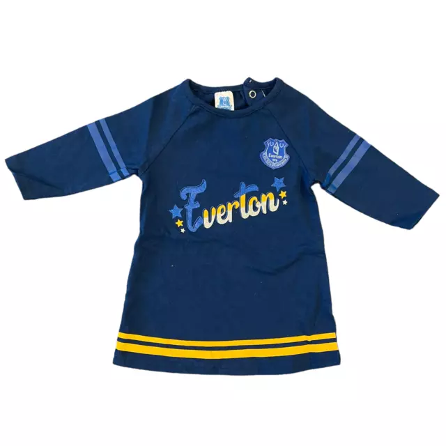 Everton Infant's Football Dress (Size 6-9M) Fanatics Magic Sequin Top - New