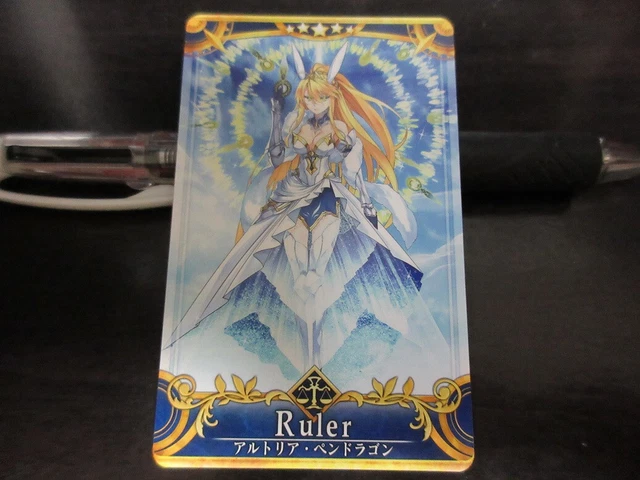 Fgo Ruler Card FGO FATE GRAND Order Arcade Card Servant Artoria Pendragon Ruler d ...