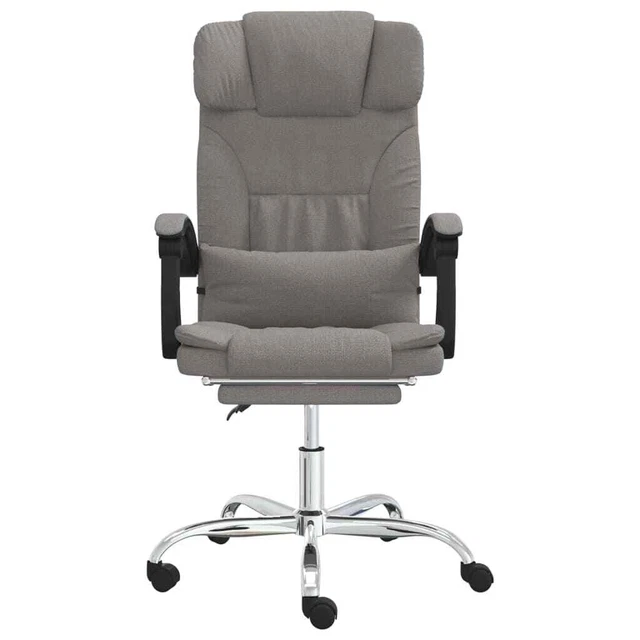 Fauteuil de massage inclinable de bureau Taupe Tissu 3