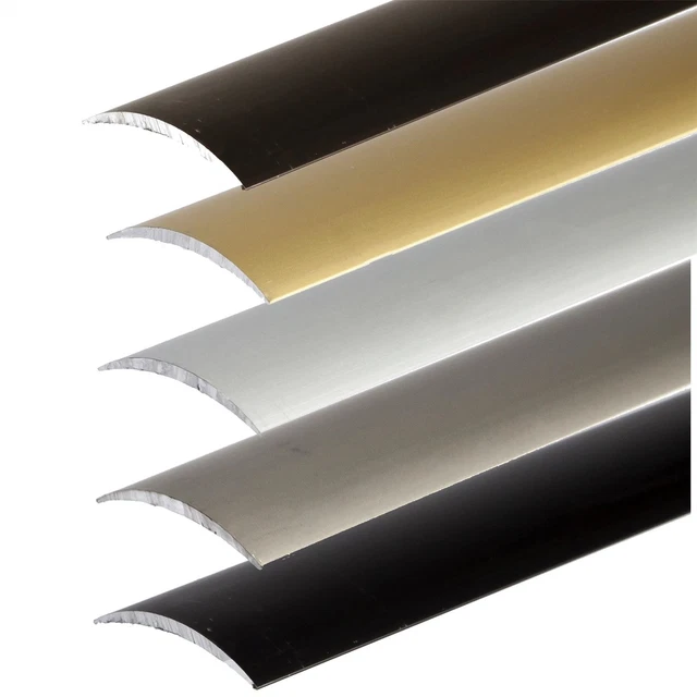 FLAT ANODISED ALUMINIUM DOOR FLOOR EDGING BAR STRIP TRIM THRESHOLD