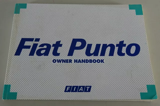 Owner's Manual Fiat Punto Type 176 incl. Sporting 16V & GT | etc. Stand 02/1998