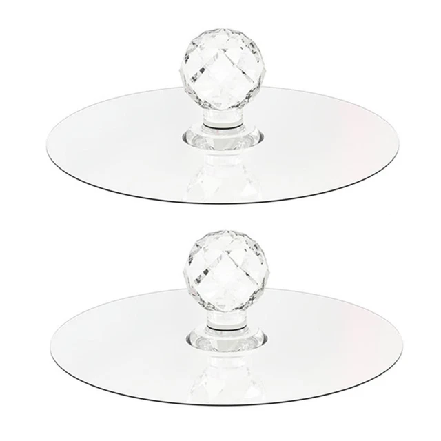Transparent Crystal Door Knobs - 2 Packs Cabinet Drawer Door Knobs Handles FS2#