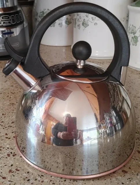 COPCO Stainless Steel Copper bottom Tea Pot Coffee Kettle Kitchen Whistling  A1