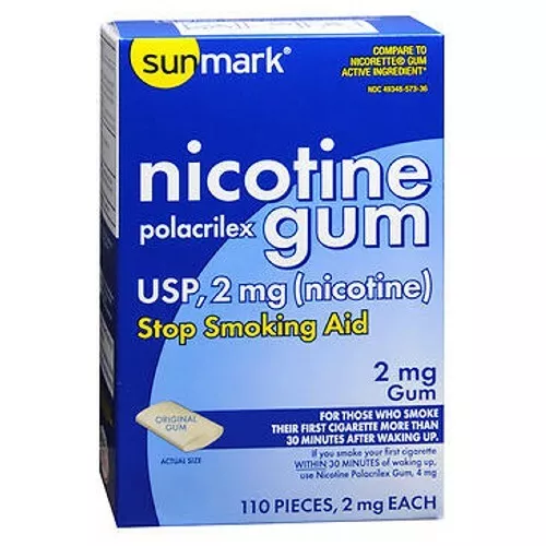 Sunmark Nicotine Polacrilex Gomme Original Parfum 110 Eac